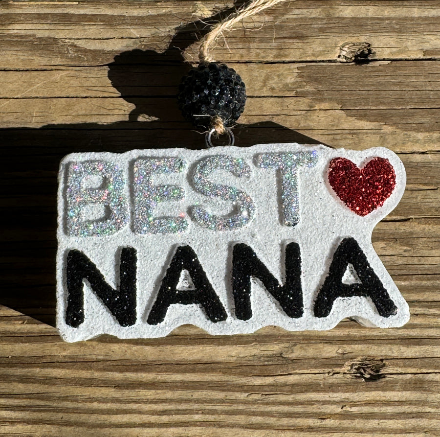 ‘Best Nana’ Love Spell Scented Freshie Air Freshener