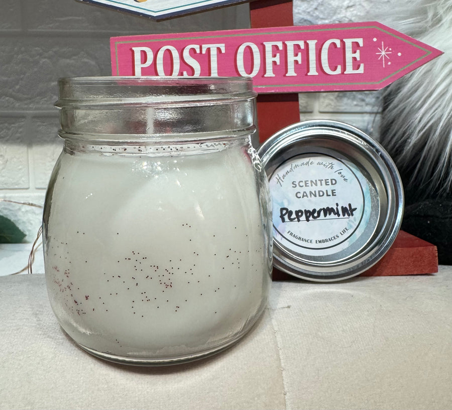 Peppermint Soy Candle 12oz