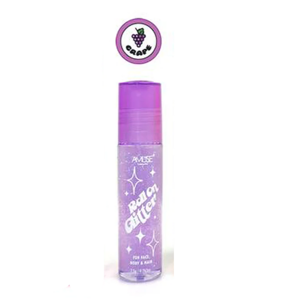 Grape Roll On Scented Glitter for Face & Body