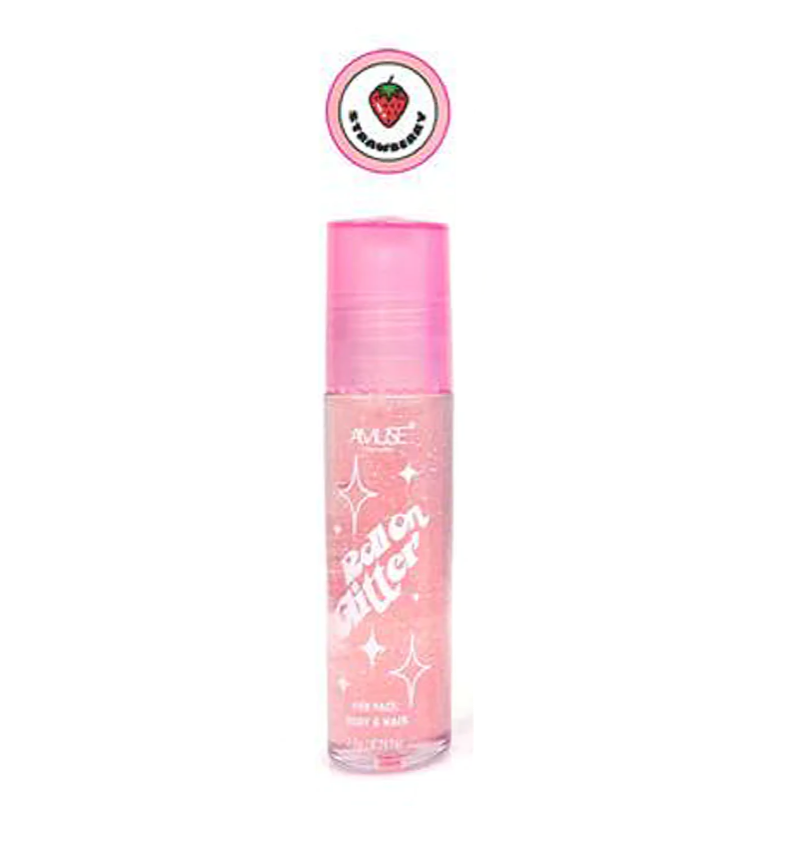 Strawberry Roll On Scented Glitter for Face & Body