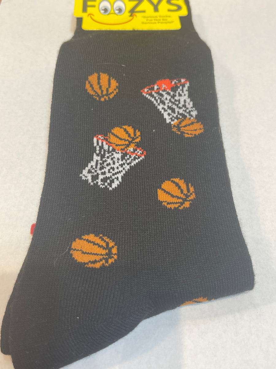 Black Men’s Basketball Novelty Socks