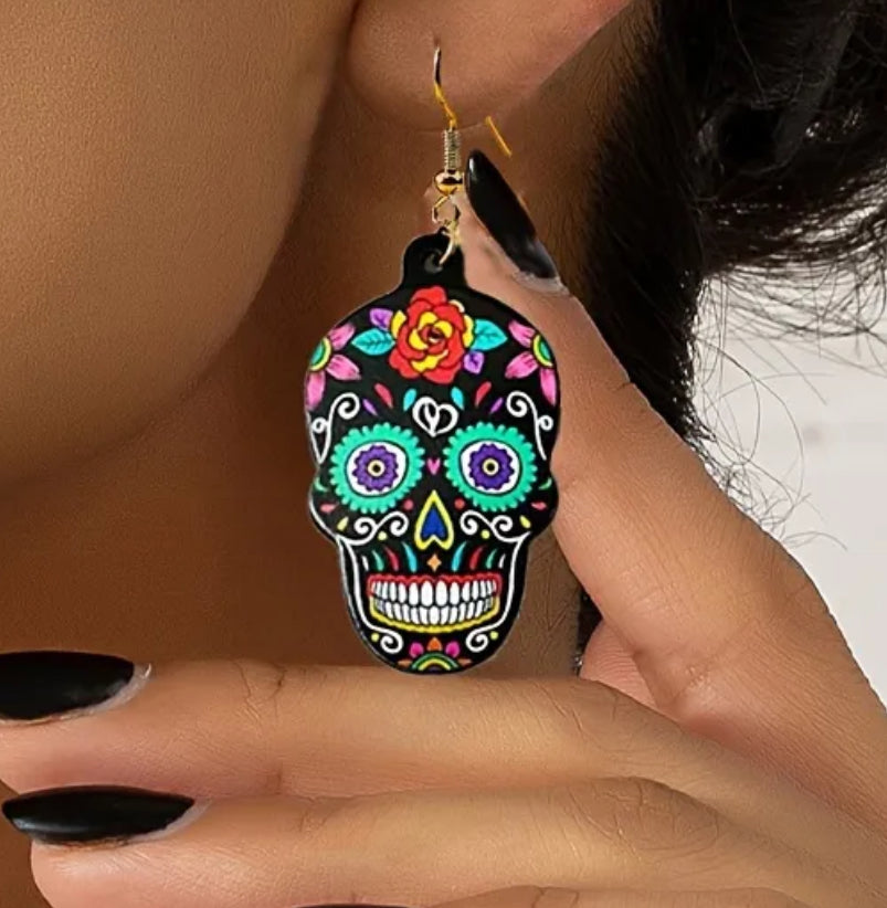 Sugary Skull Earrings