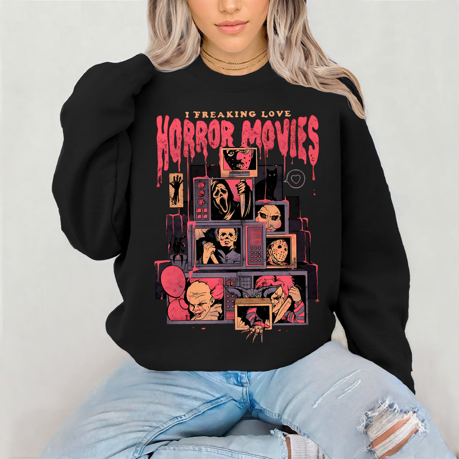 Horror Movies Halloween Crewneck