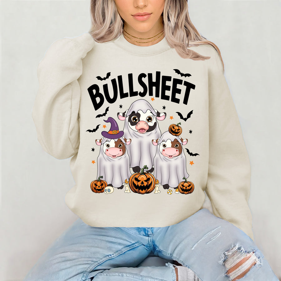 Bull-Sheet Halloween Crewneck