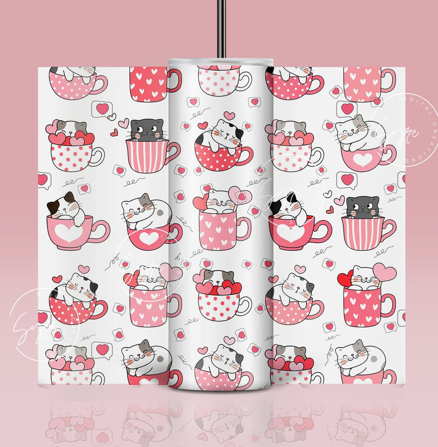 Cat Teacups 20oz Tumbler