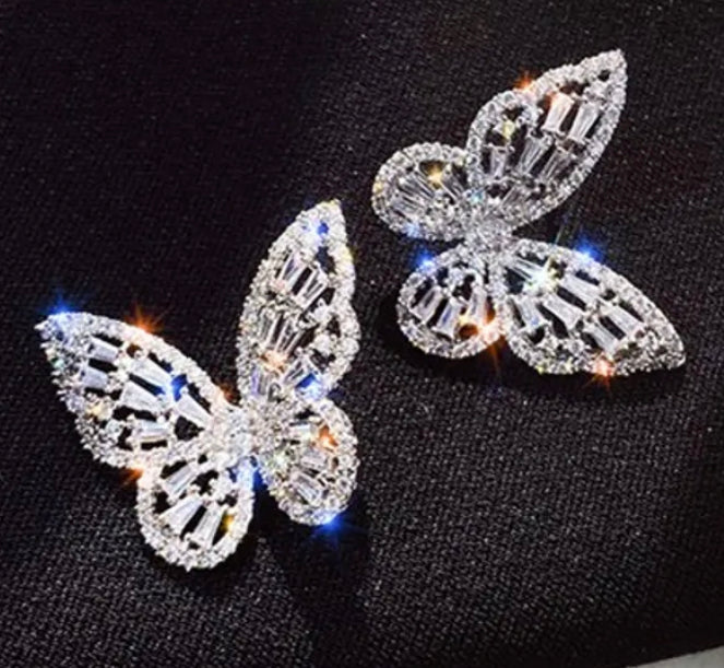 Butterfly Beauty Silver Earrings