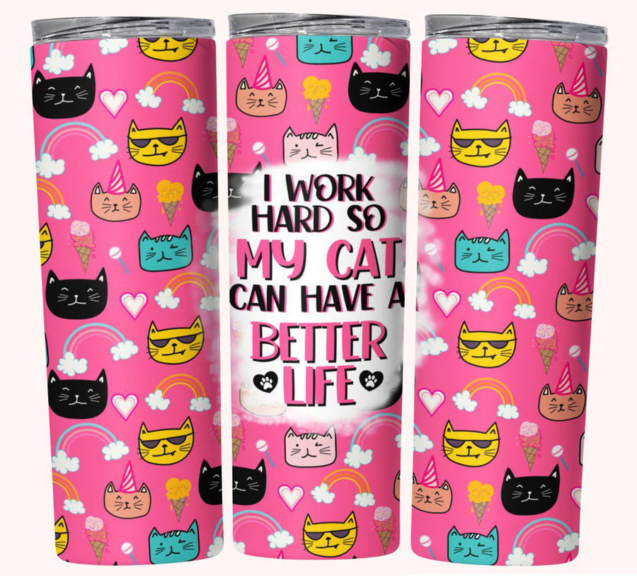 Cat Life 20oz Tumbler