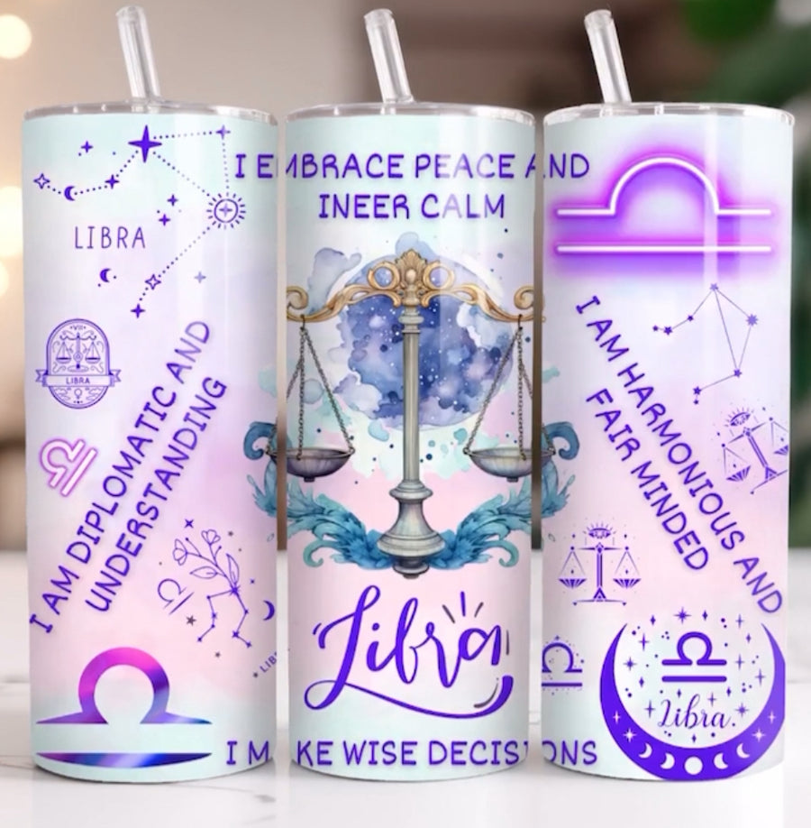 Libra Zodiac 20oz Tumbler