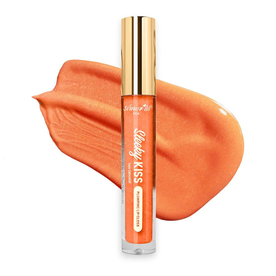 Sleeky Kiss Plumping Lip Gloss- Tan Orange