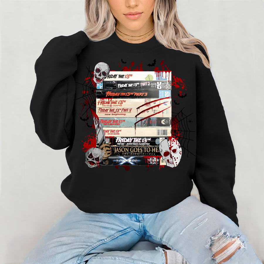 Friday VHS Halloween Crewneck