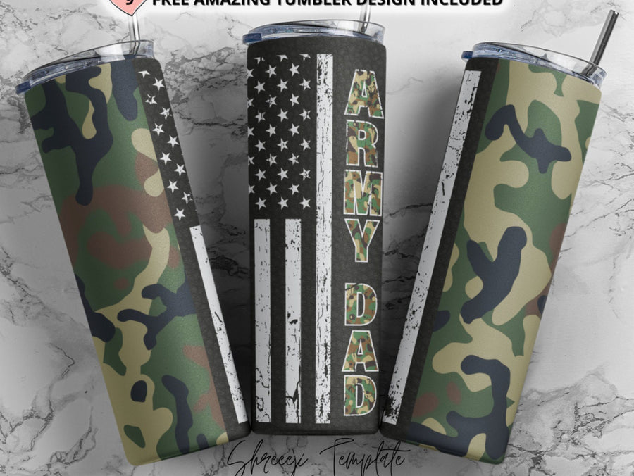 Army Dad 20oz Tumbler