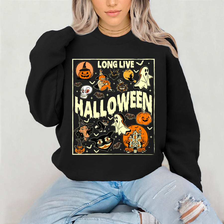 Long Live Vintage Halloween Crewneck