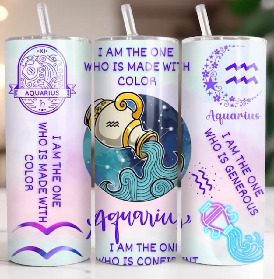 Aquarius Zodiac 20oz Tumbler