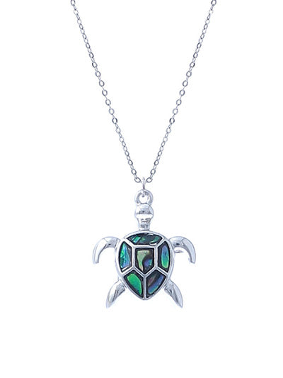 ‘Timeless Turtle’ Silver Necklace