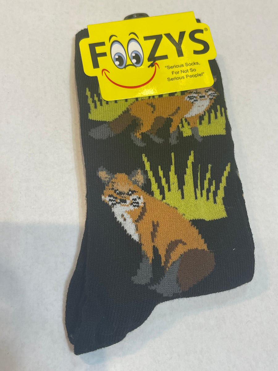 Foxes Black Women’s Novelty Socks
