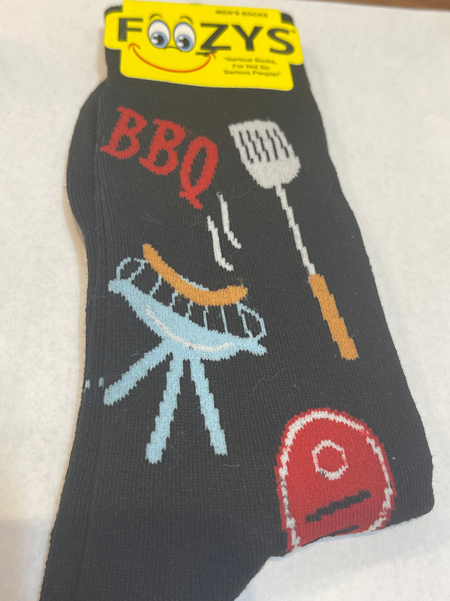 Black BBQ Men’s Novelty Socks