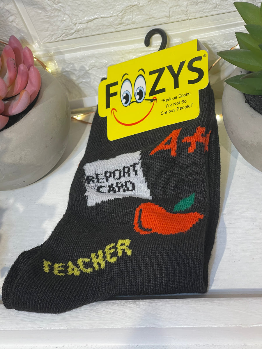 Teachers Pet Black Women’s Novelty Socks