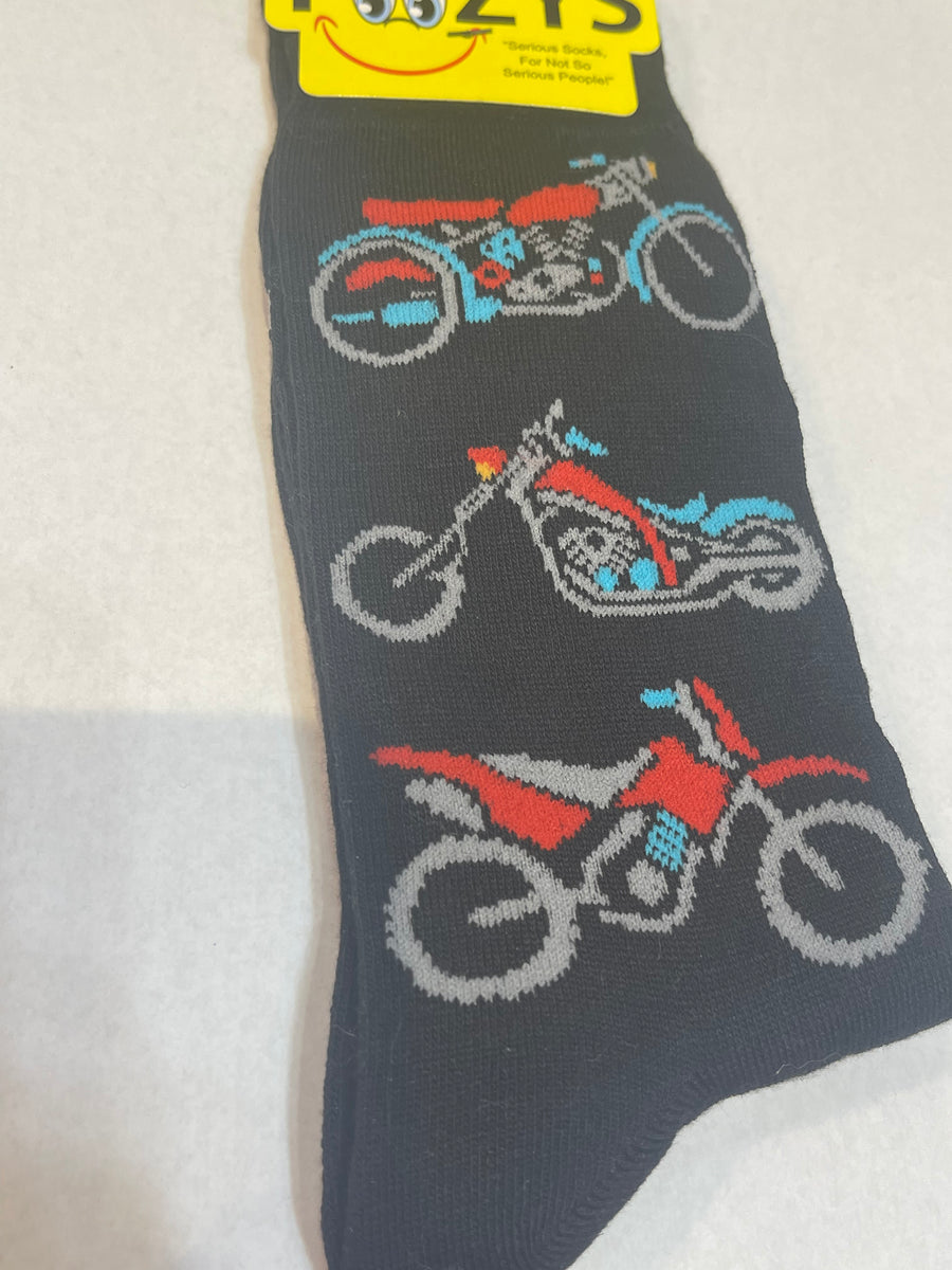 Motorcycle Black Men’s Novelty Socks