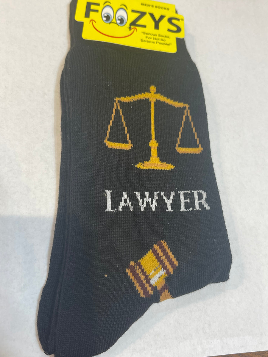 Lawyer Black Men’s Novelty Socks