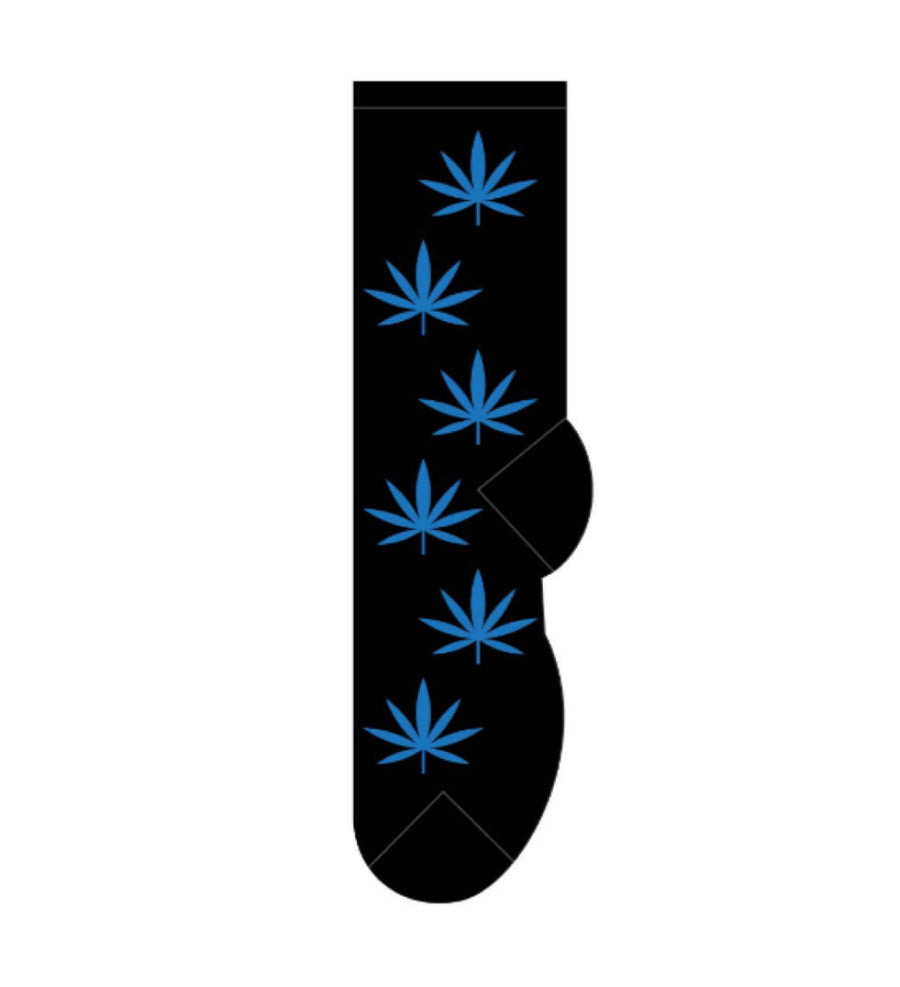 Cannabis Blue Men’s Novelty Socks