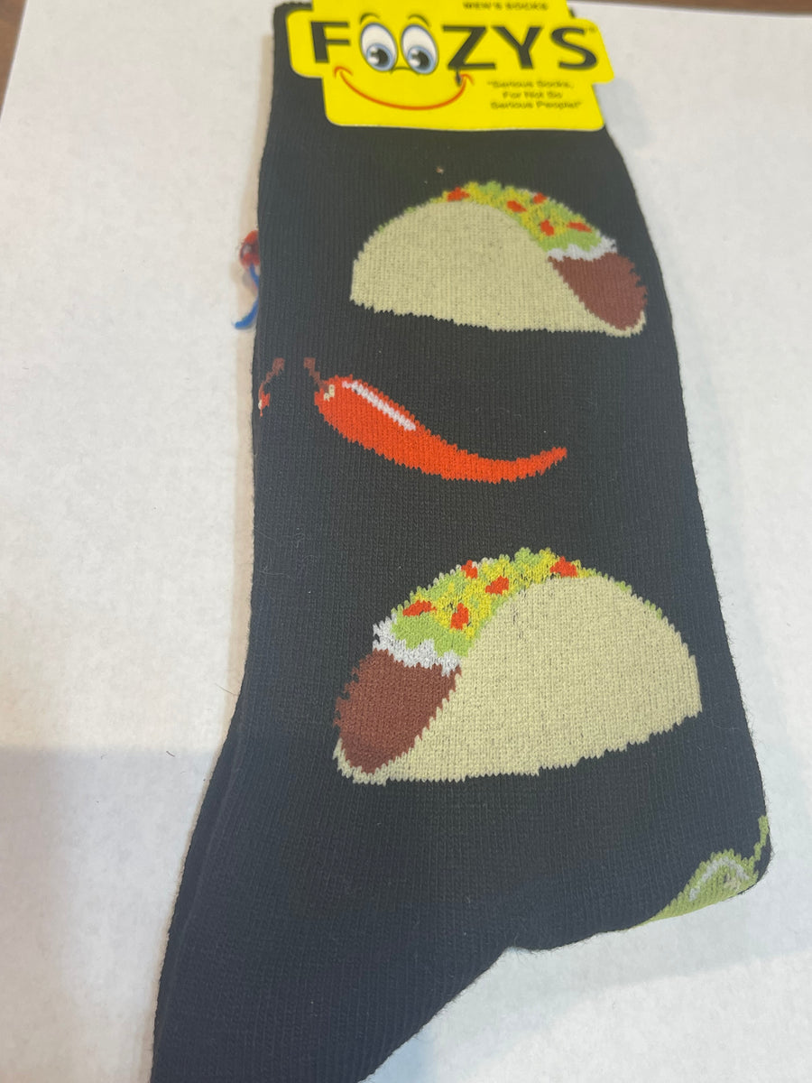 Taco Black Men’s Novelty Socks