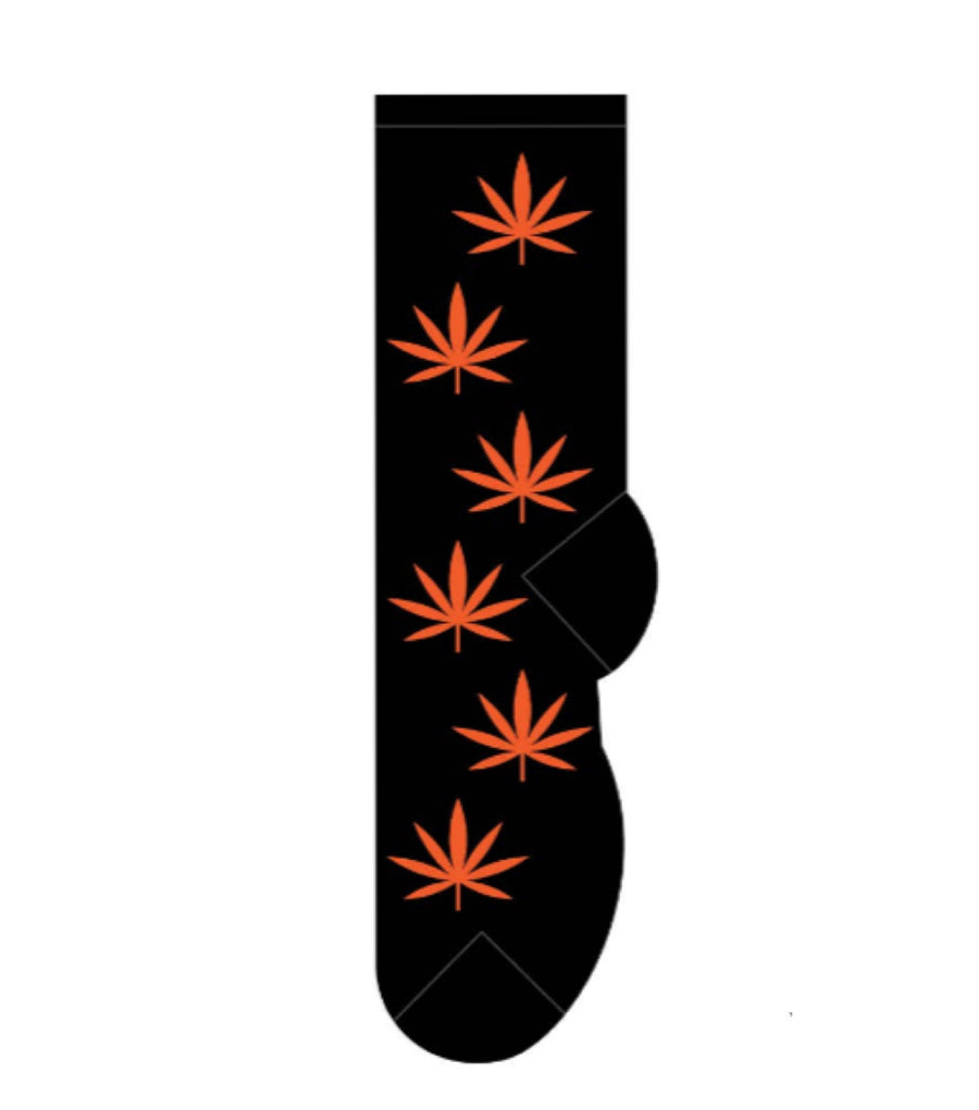 Cannabis Orange Men’s Novelty Socks