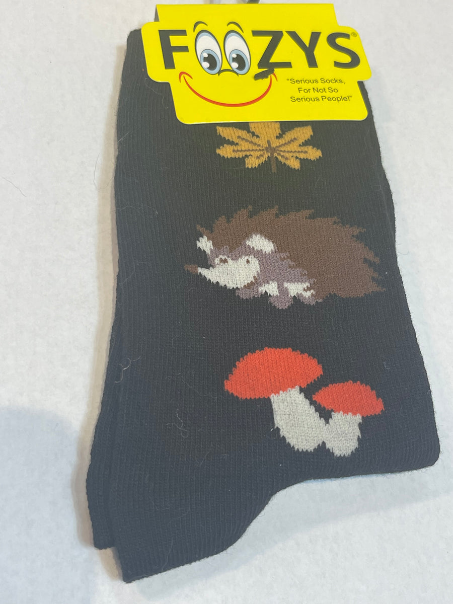 Hedgehog Black Women’s Novelty Socks
