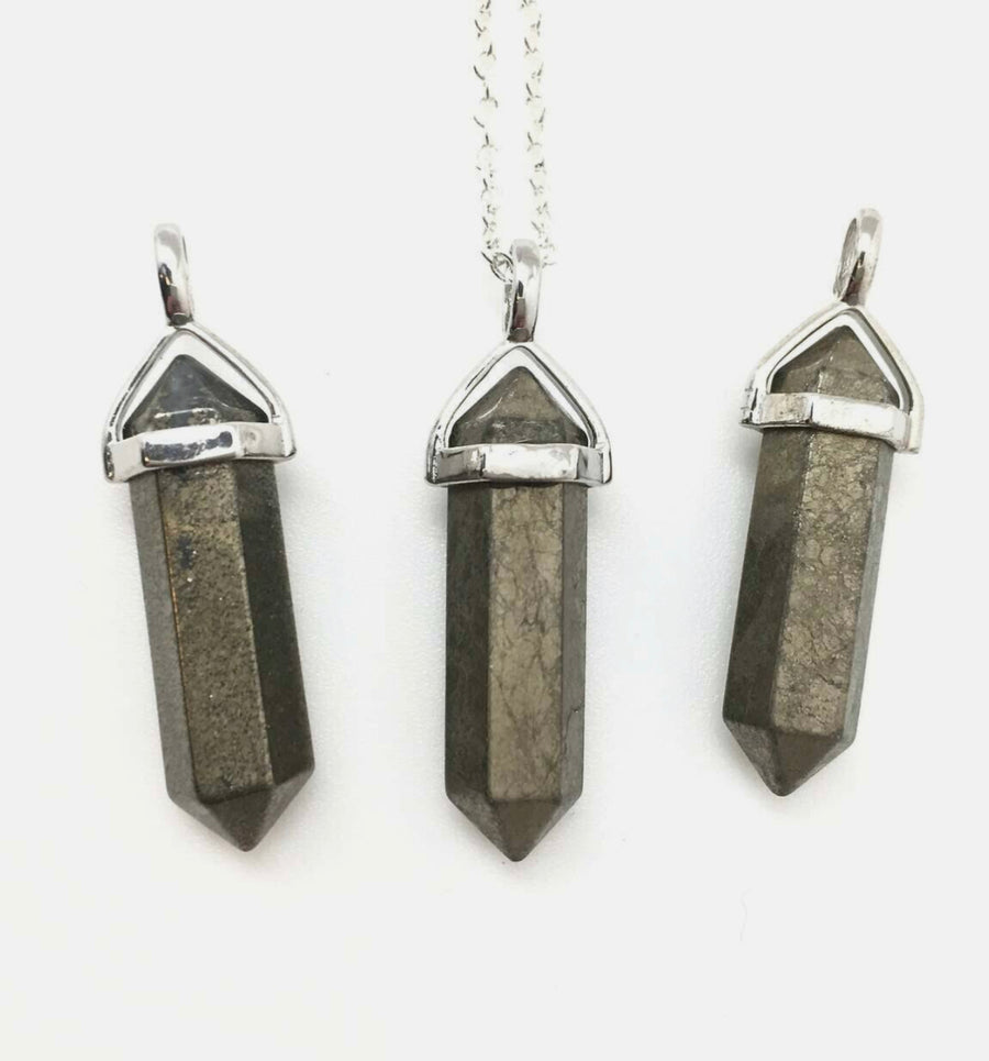 Pyrite Pendant with Sterling Silver Chain