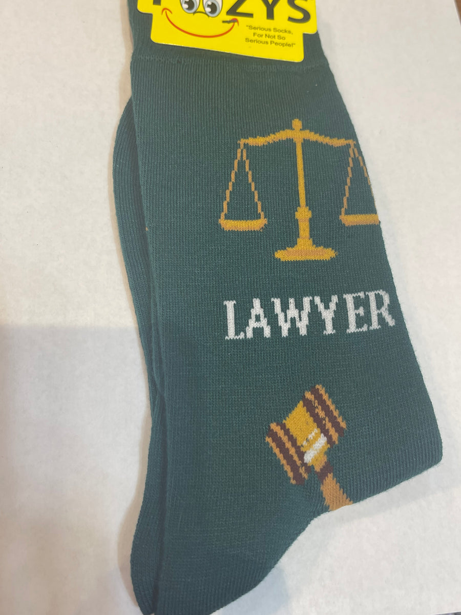 Lawyer Green Men’s Novelty Socks