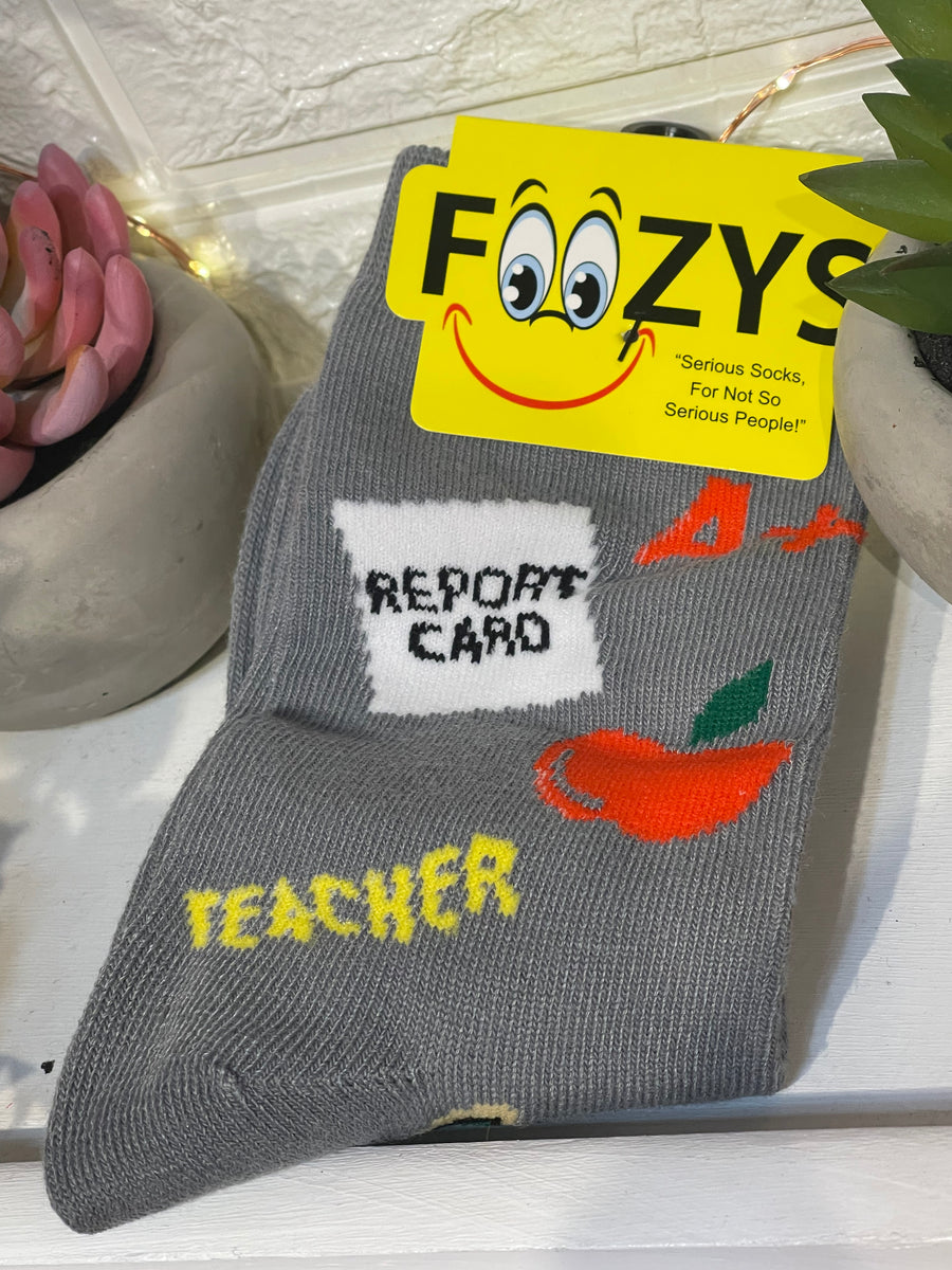 Teachers Pet Grey Women’s Novelty Socks